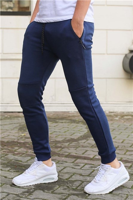 Madmext Men's Jogger - Navy Blue #284578
