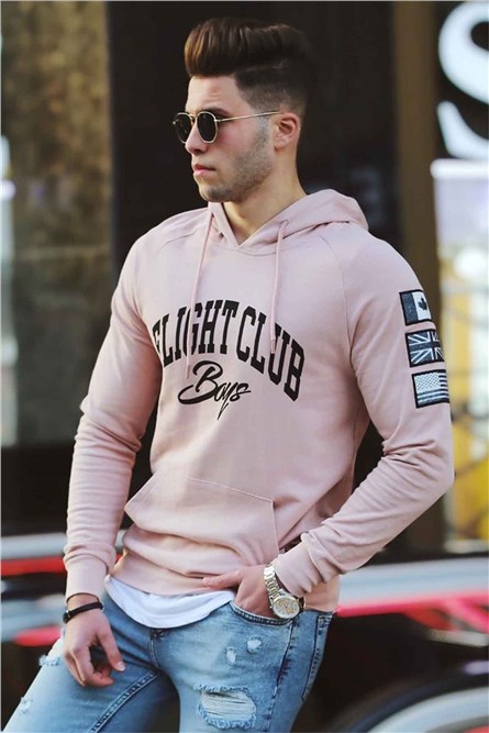 Men's Hoodie - Soft Pink #287026