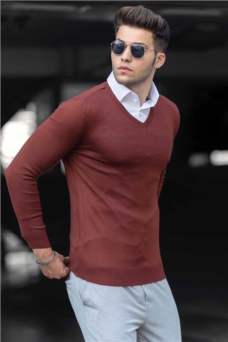 V-Neck Knitwear Jumper