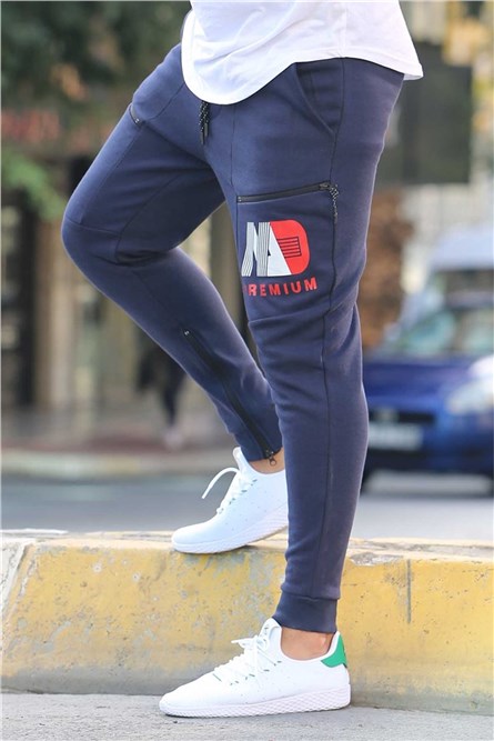 Madmext Men's Jogger - Navy Blue #286635