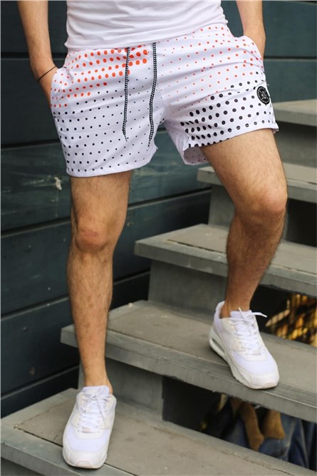 Madmext Men's Swim Shorts - White #285428