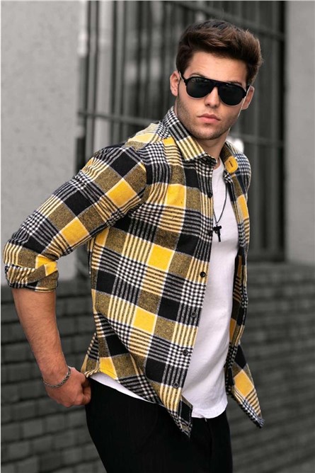 Madmext Men's Shirt - Yellow #289073