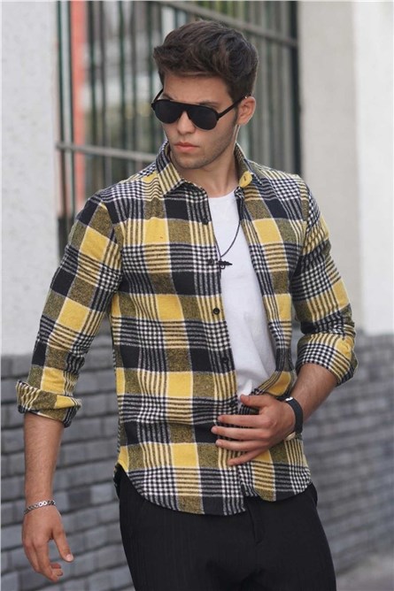 Madmext Men's Shirt - Yellow #289073