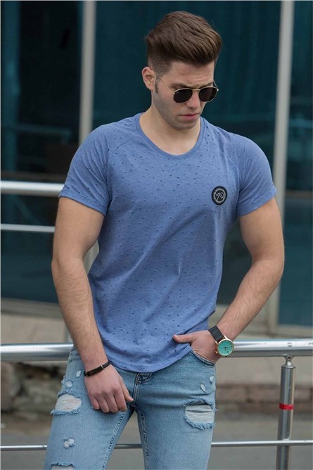 Madmext Men's T-Shirt - Blue #286022