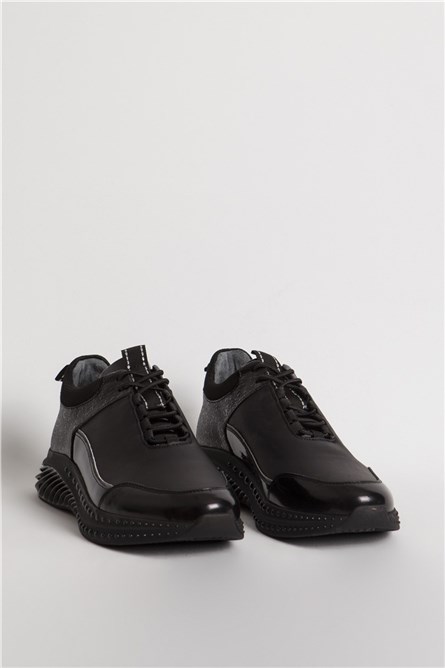 MARCOMEN Men's Genuine Leather Shoes 152 16202 - Black #359228