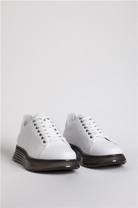 Men's leather shoes 15275 - White #330888