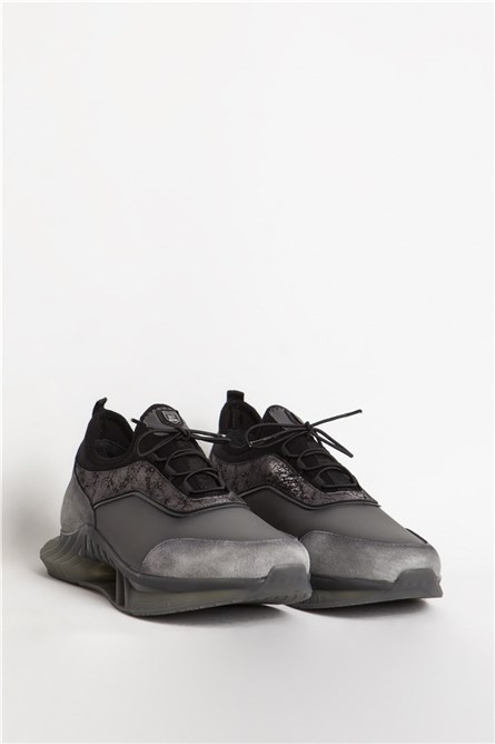 MARCOMEN Men's Genuine Leather Casual Shoes 16313 - Gray #362073