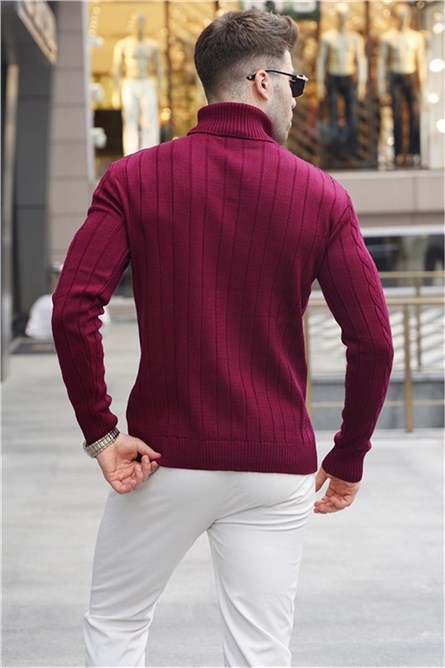 Men's knitted sweater 5763 - Cherry #333658