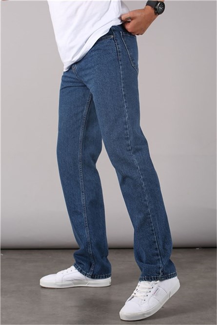 Men's Straight Fit Pants 6312 - Blue #362320