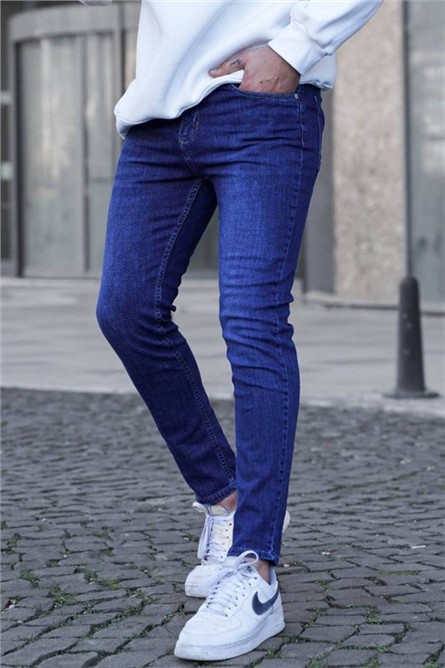 Men's Skinny Fit Pants 6334 - Blue #366086