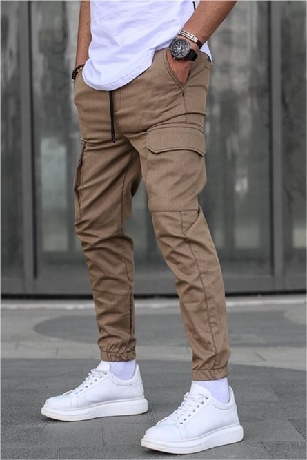 Men's sports trousers 5463 - Brown #332036