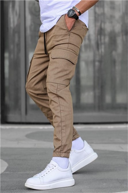 Men's sports trousers 5463 - Brown #332036