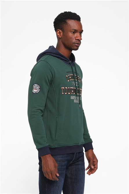 Men's Hoodie - 64009 - Green - 99999726 #266811
