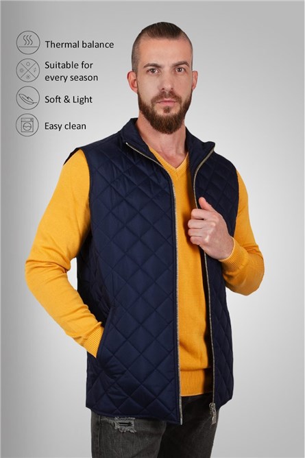 Мъжки елек - Тъмно син 2081486 Мъжки елек - Тъмно син 2081486