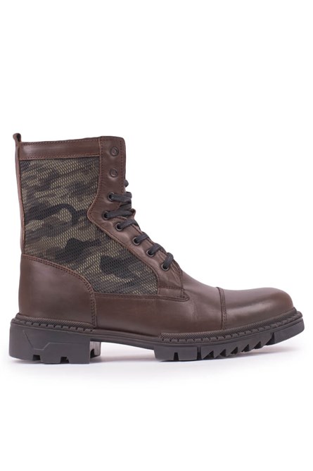 Men's leather boots - Brown 20210834672