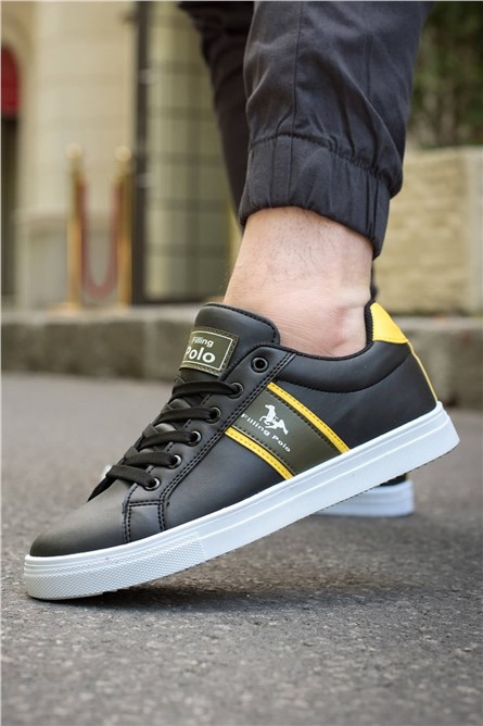 Men's Trainers - Black, Yellow #306859