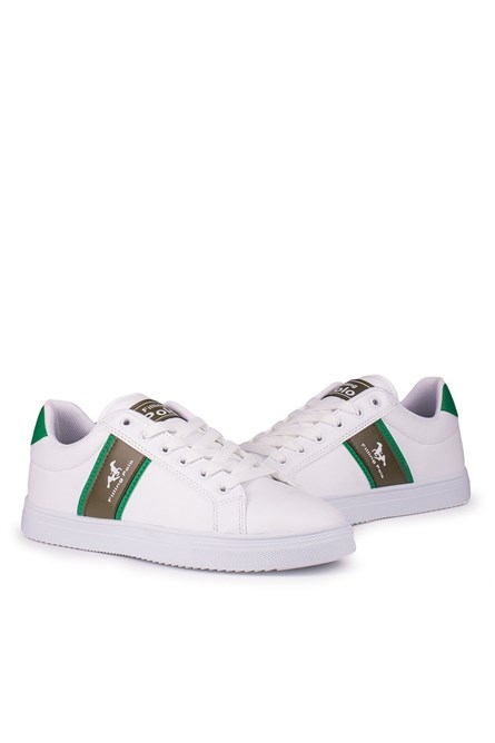 Men's Trainers - White, Green #306857