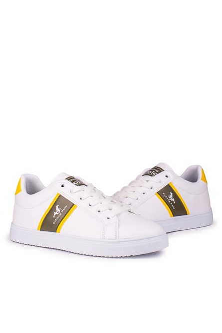 Men's Trainers - White, Yellow #306855