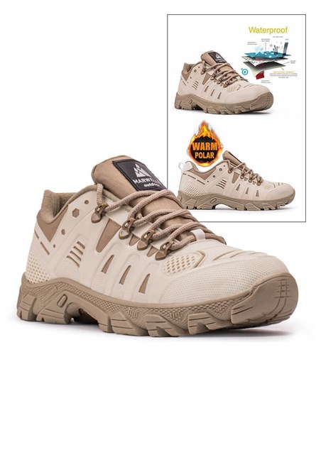 Men's hiking shoes - Beige 2021082509