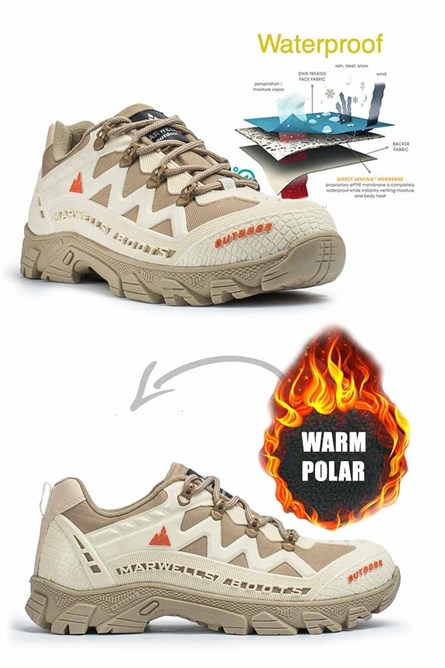 Men's hiking shoes - Beige 20210832120