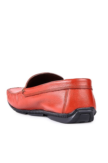 GPC Men's Real Leather Loafers - Red #795965706