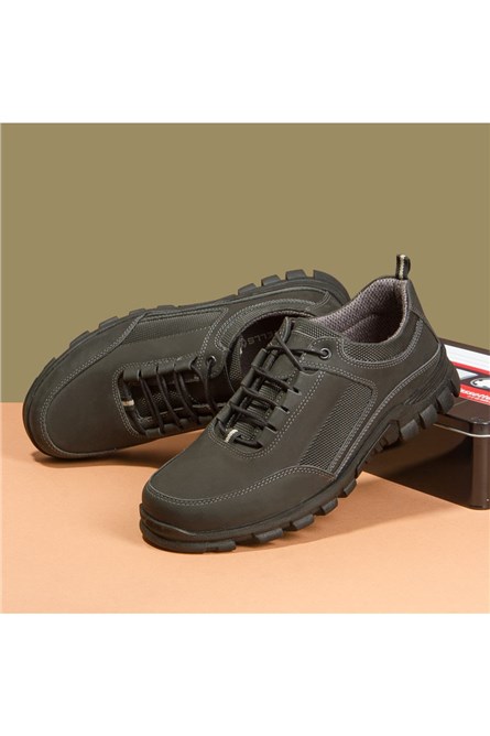 Marwells Men's Real Leather Shoes - Black #99999656