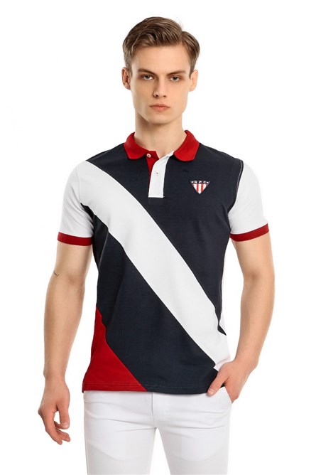 GPC POLO Мъжка тениска - Тъмно синя/Червена 21156885