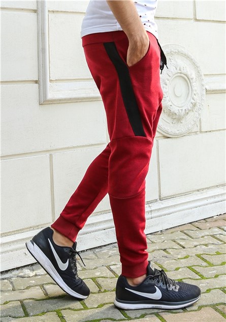 Madmext Men's Jogger - Red #284970