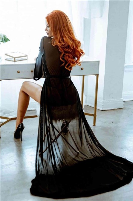 Women's nightgown - Black # 310433