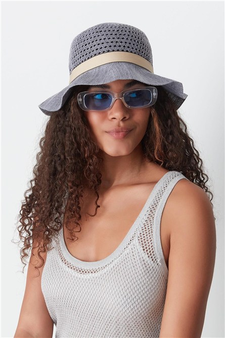 Mercerized Beach Hat T24740-14  #451460
