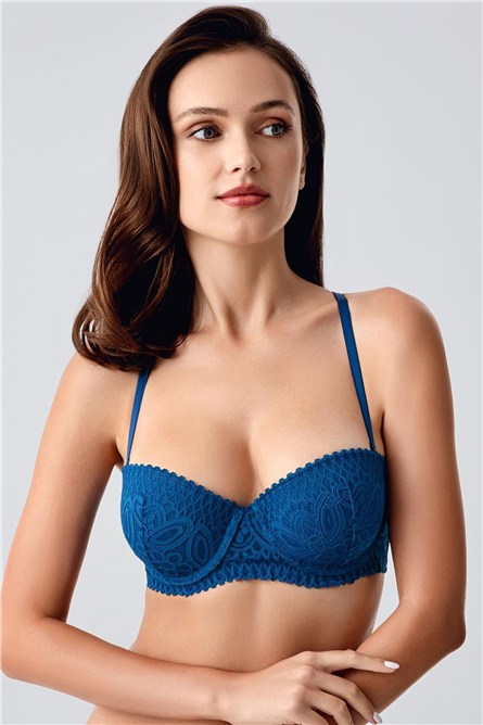 Non-padded Lace-Detailed Bra C18350  #452121