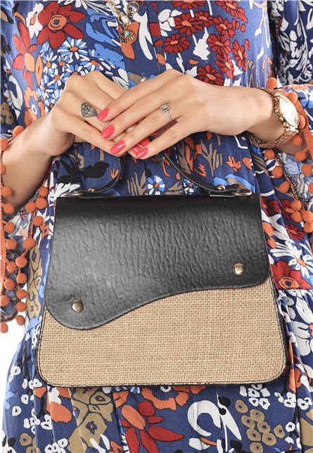 Women's Short Handle Casual Bag - Black #367065