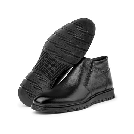 Ducavelli Pánske čižmy z pravej kože – čierna #363787