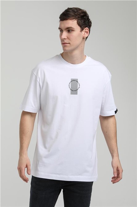 Men's Oversize T-Shirt 23SSM20331 - White #371370