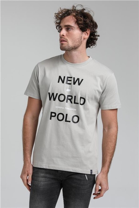 Men's Slim Fit T-Shirt 23SSM20298 - Gray #371511