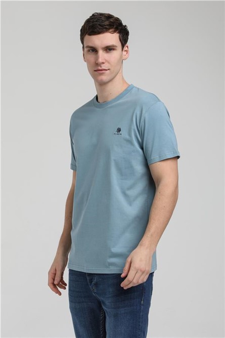 Men's T-Shirt 23SSM20311 - Light Blue #371435