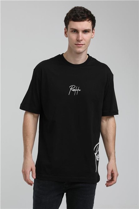 Men's Oversize T-Shirt 23SSM20330 - Black #371372