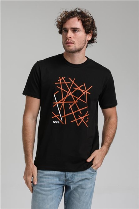 Men's T-Shirt 23SSM20285 - Black #371591