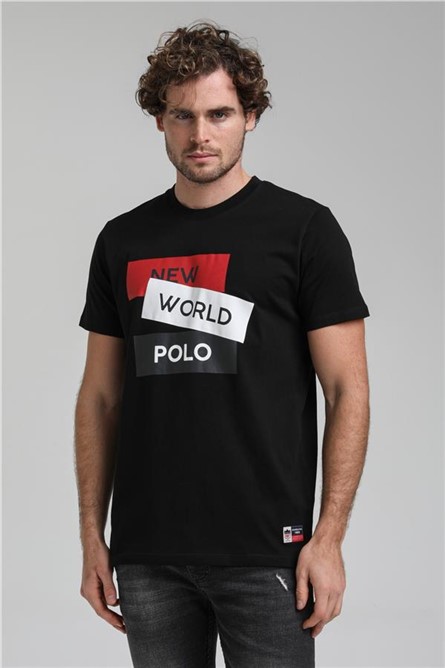 Men's Regular Fit T-Shirt 23SSM20314 - Black #371420