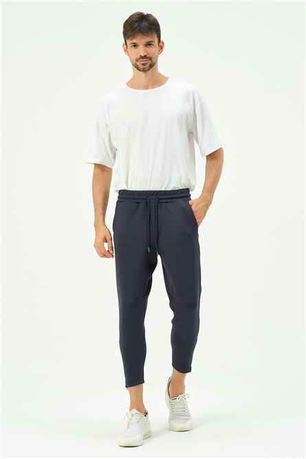 C&City Men Sweatpants with Zippered Legs and Back Pockets 854  #451112