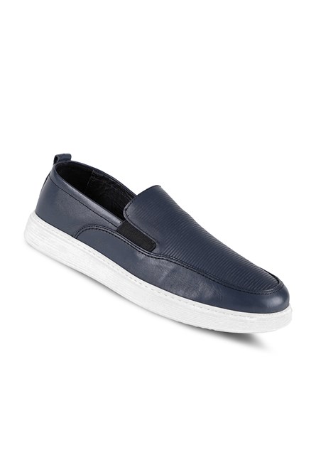 Ducavelli Seon Men's Leather Shoes Navy Blue 1904