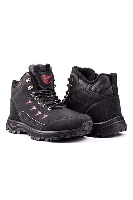 Men's Hiking Boots - Black with Red 20231107005