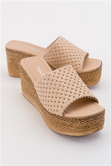 Women's Full Sole Slippers - Beige #381892