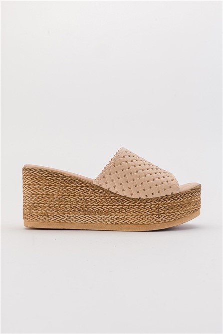 Women's Full Sole Slippers - Beige #381892