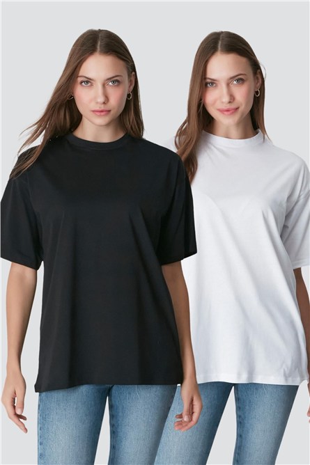 2-Pack Crew Neck Short Sleeve Casual T-Shirt 961  #451425