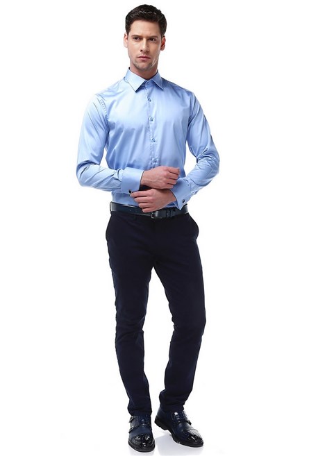 Centone Men's Shirt - Blue #269190