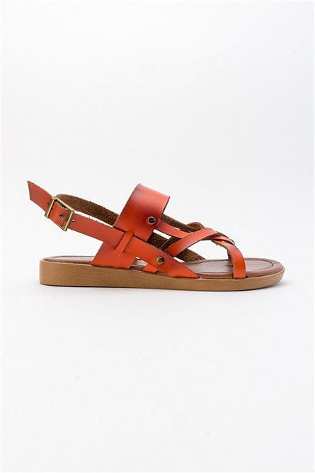 Women's Casual Sandals - Orange #381673