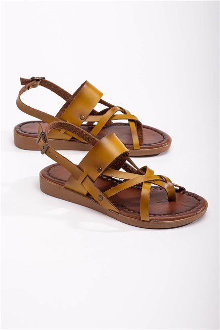 Women's Casual Sandals - Dark Yellow #370727