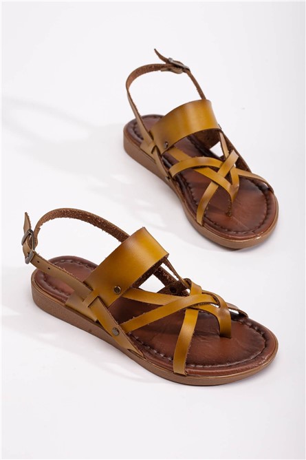 Women's Casual Sandals - Dark Yellow #370727