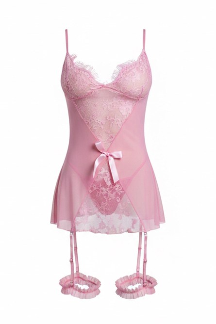 Floral Lace Babydoll Nightgown  #452378